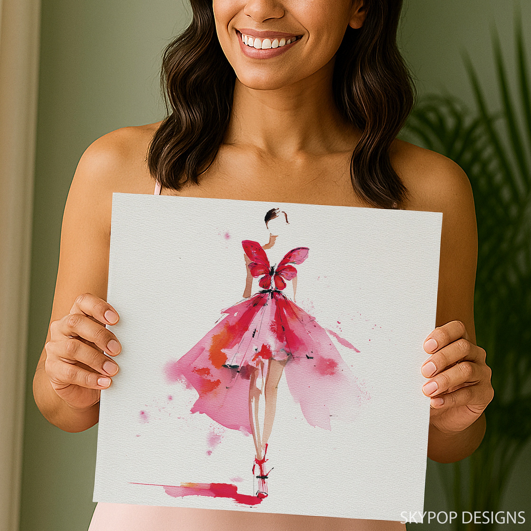 9.jpg Red Butterfly Dress Art