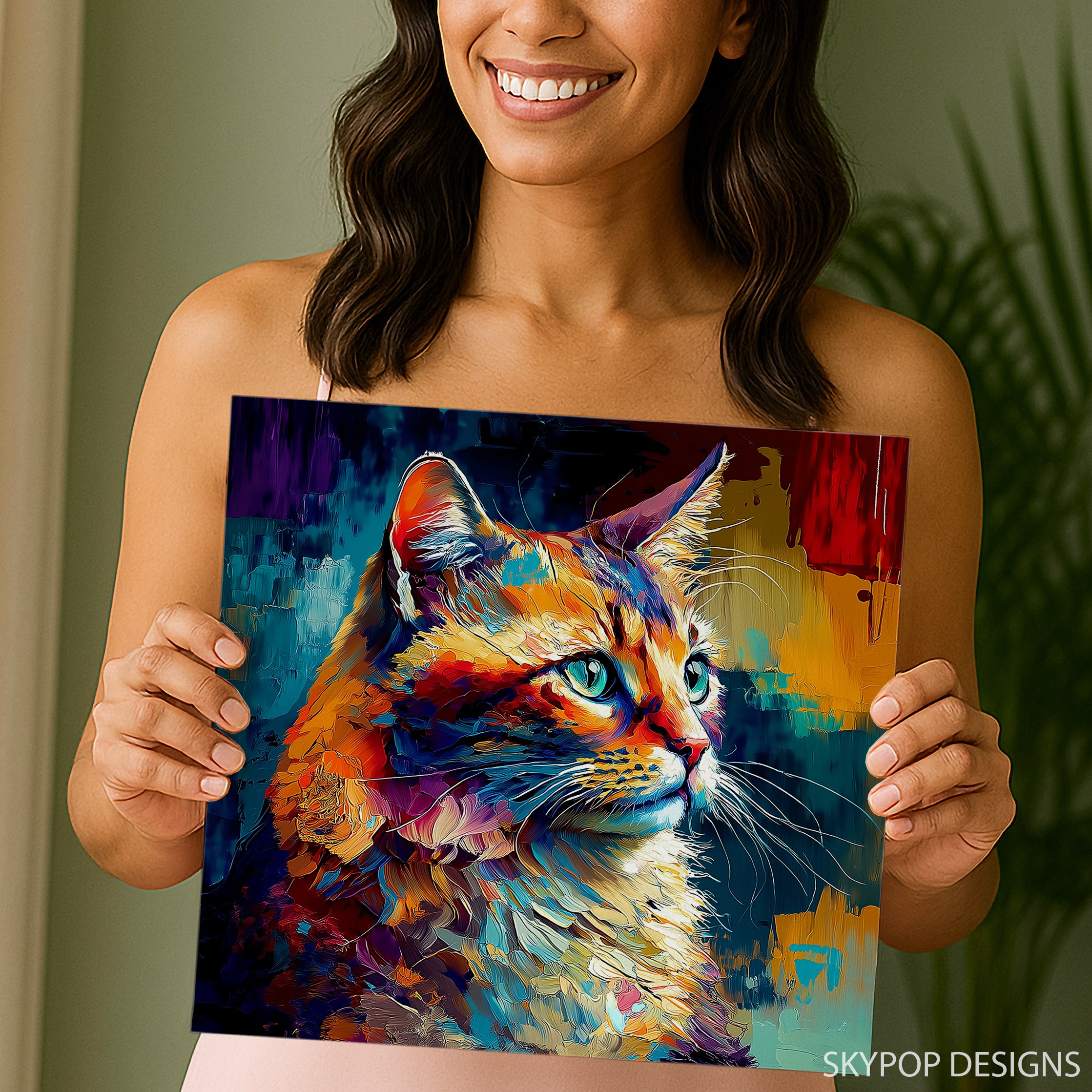 9.jpg Vibrant Cat Art