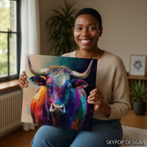 Highland Cow Art