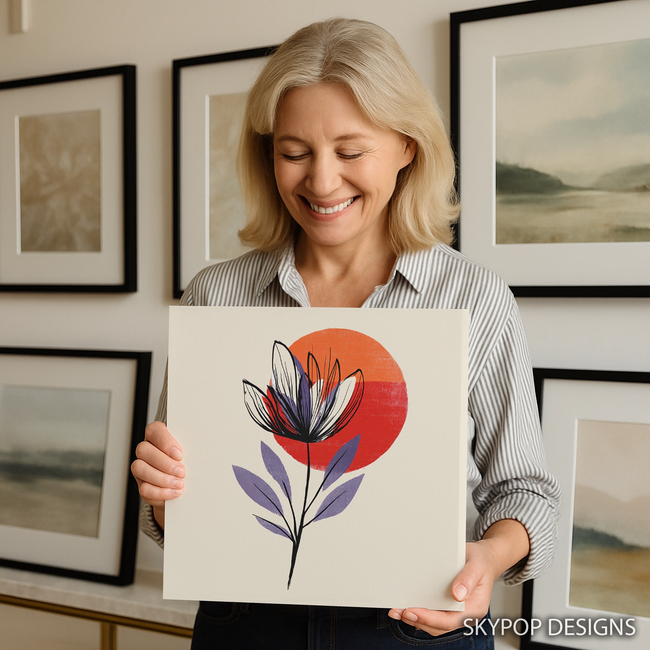 9.jpg Minimalist Flower Bloom Art