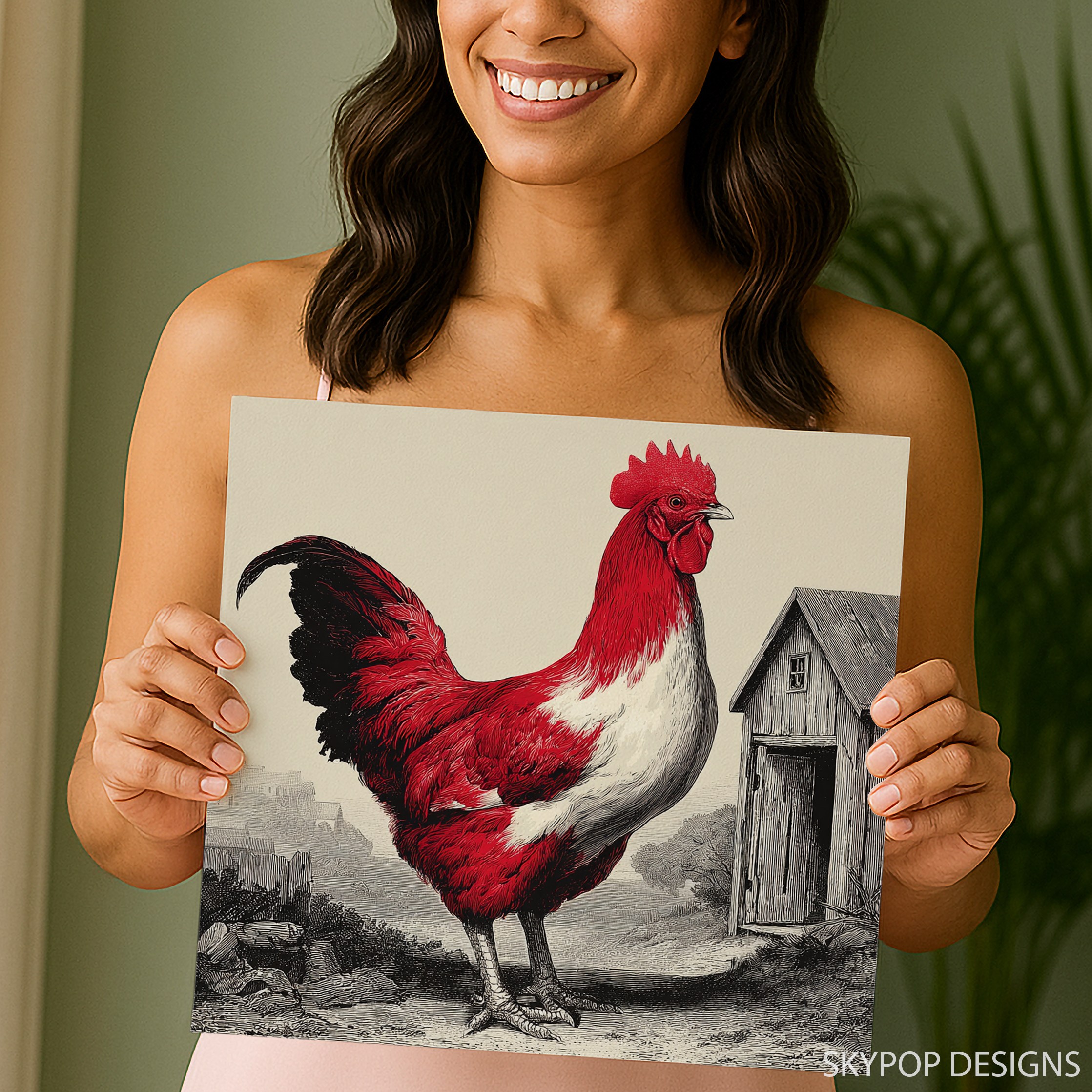 9.jpg Red Rooster Art