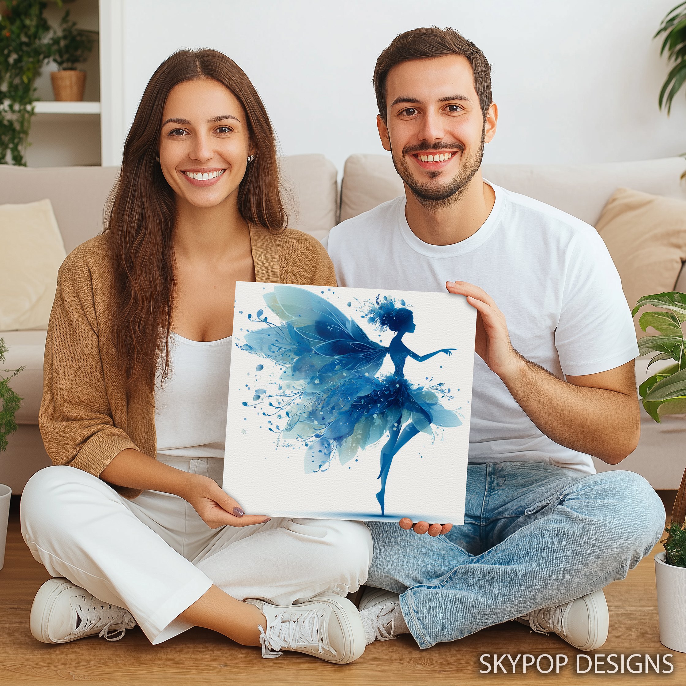 9.jpg Blue Fairy Silhouette Art