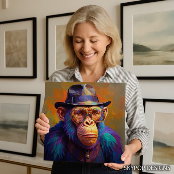 Chimpanzee Portrait Art