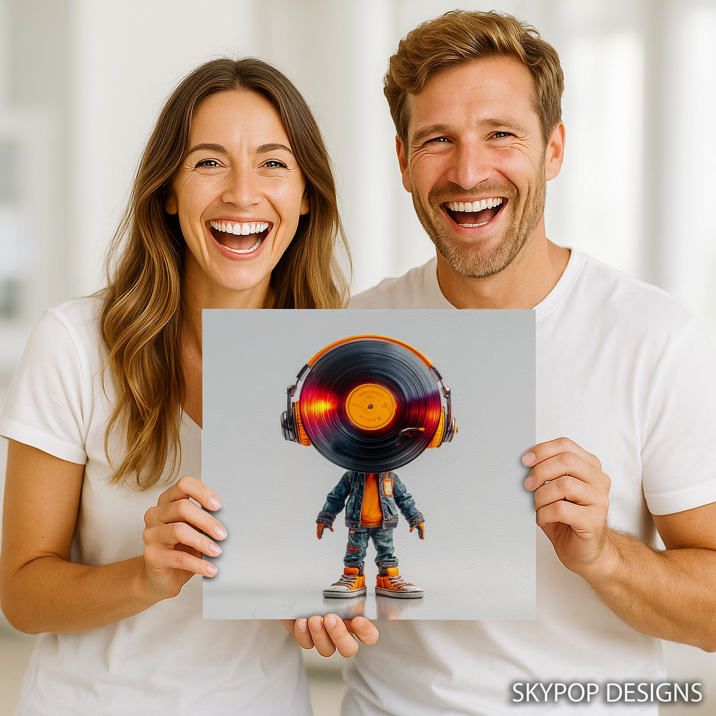 9.jpg Vinyl Record Head Art