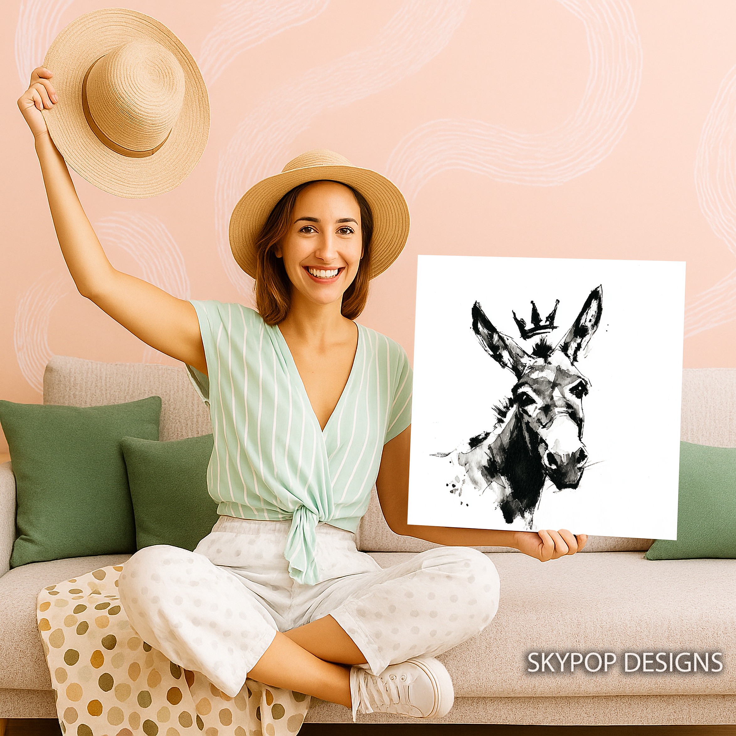 9.jpg Crowned Donkey Art