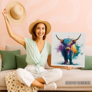 Highland Cow Art