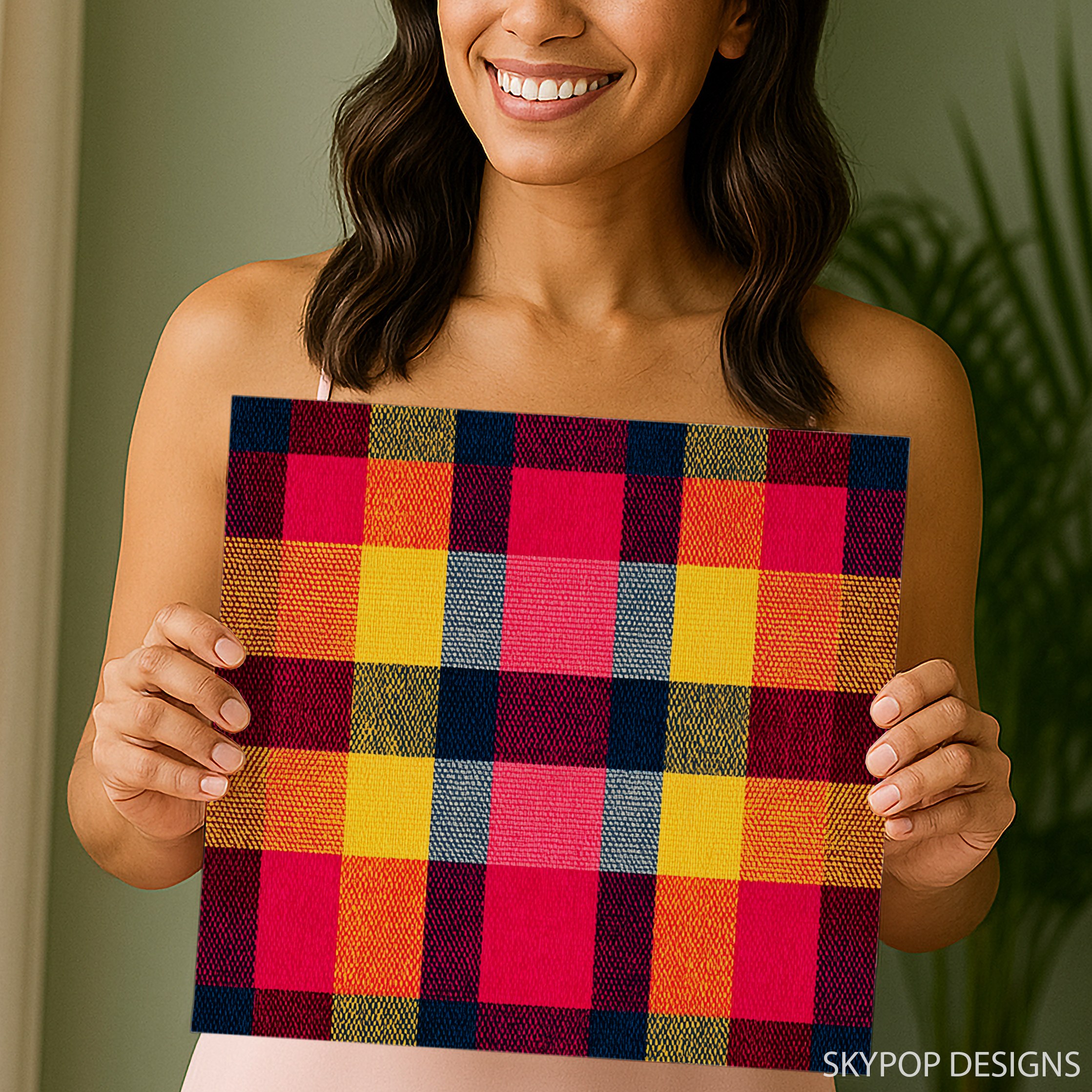 9.jpg Colorful Plaid Art