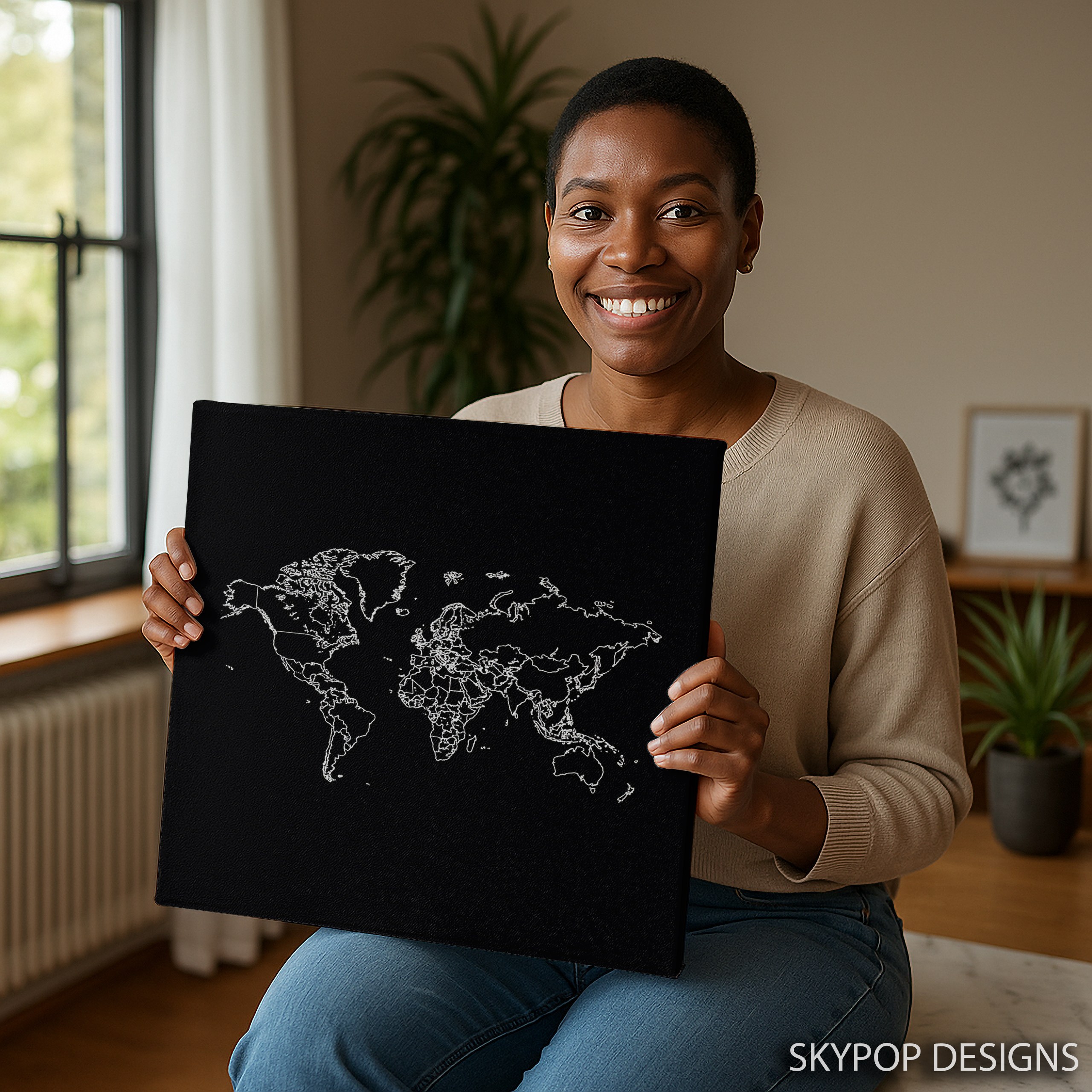 9.jpg World Map Outline Art