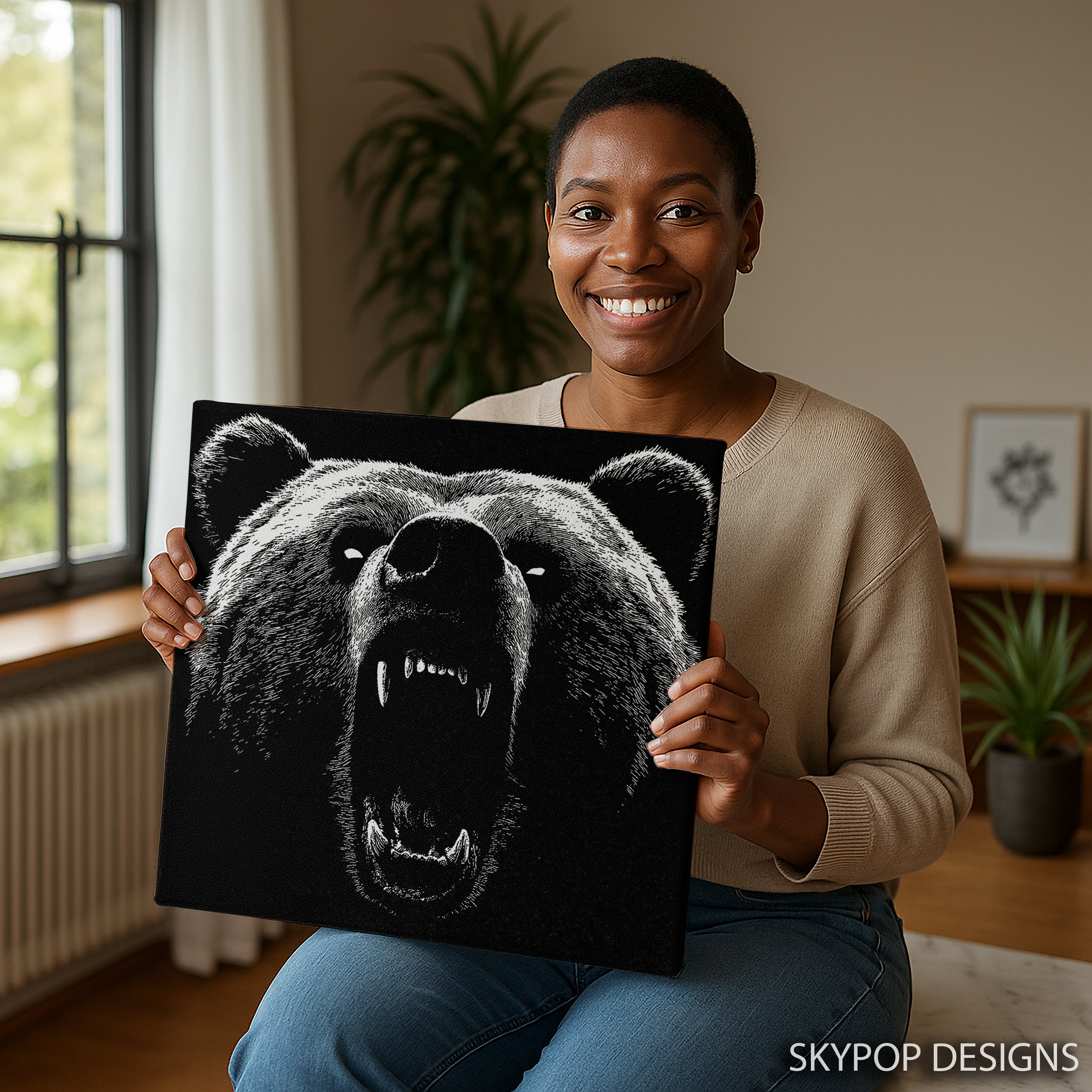 9.jpg Roaring Bear Art
