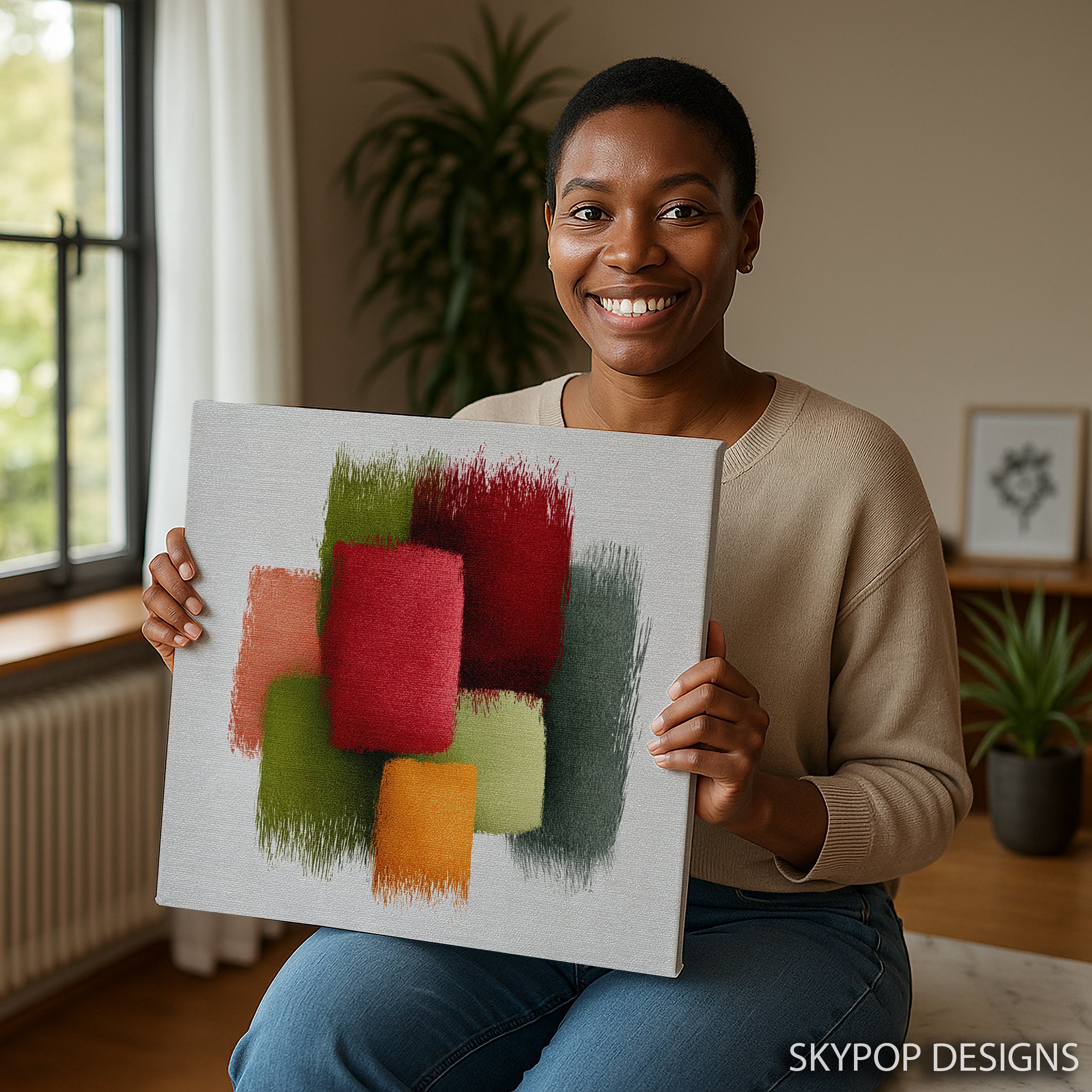 9.jpg Color Block Brush Strokes Art
