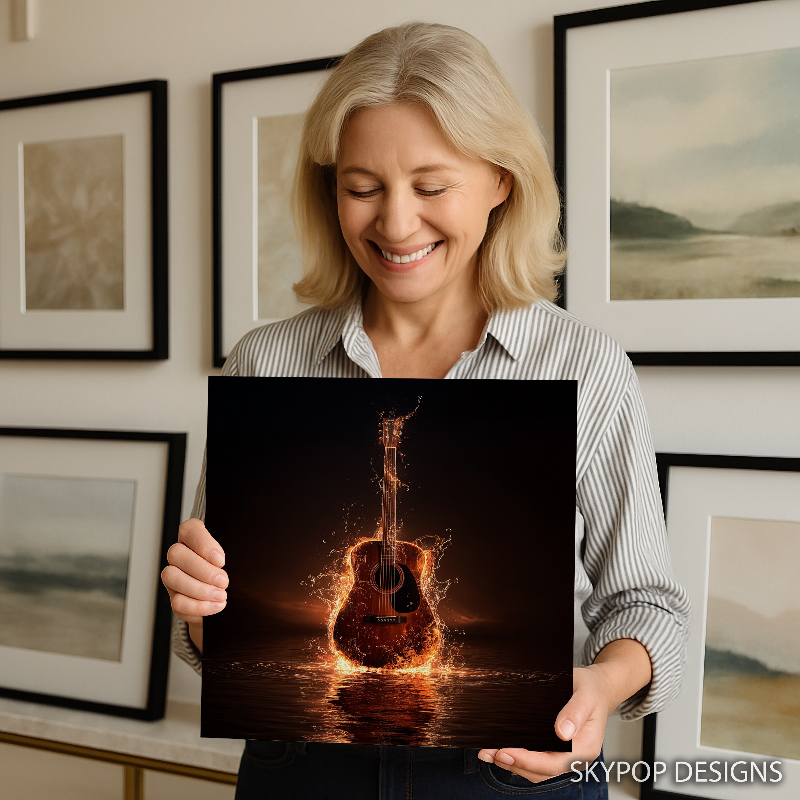 9.jpg Fiery Guitar Art