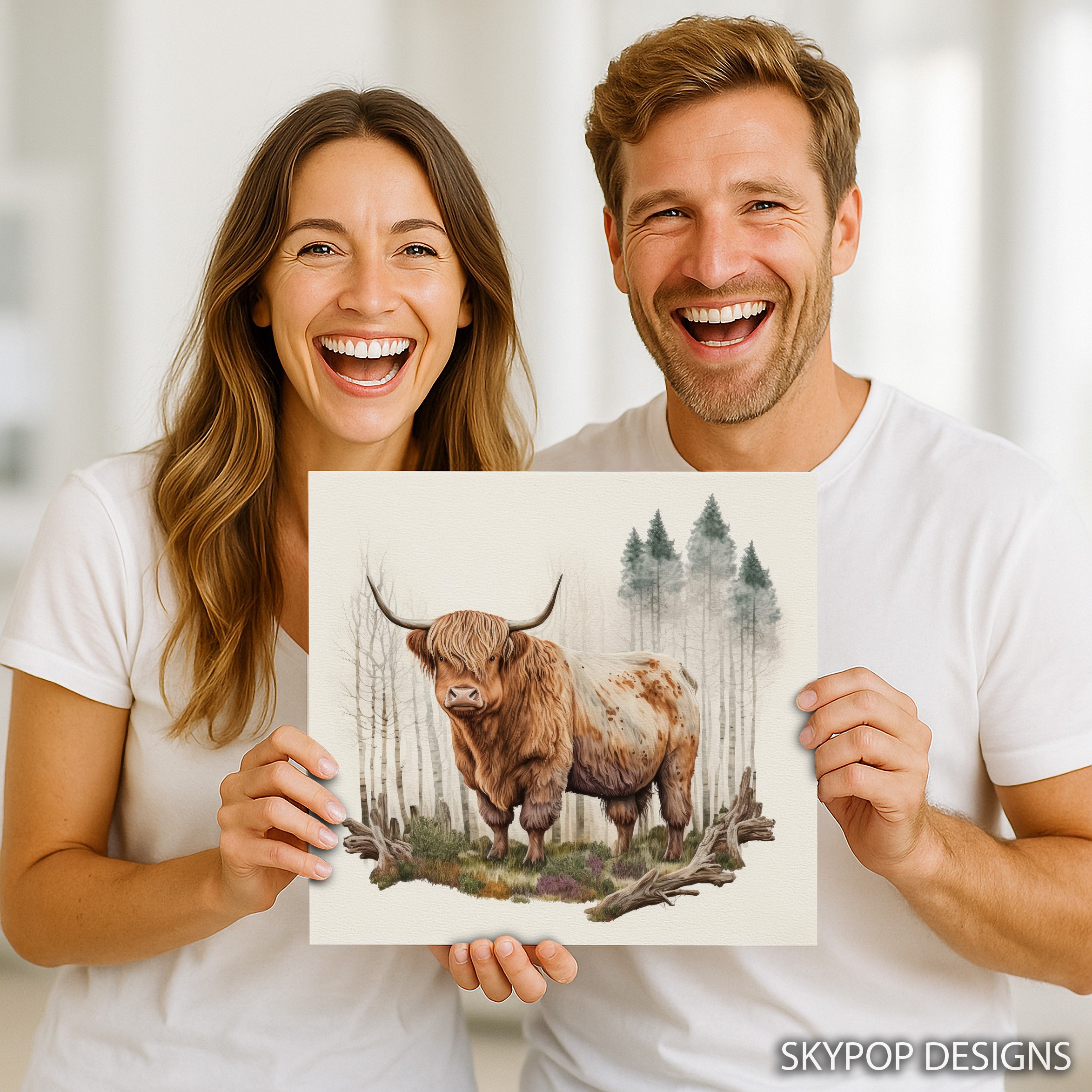 9.jpg Highland Cow Art