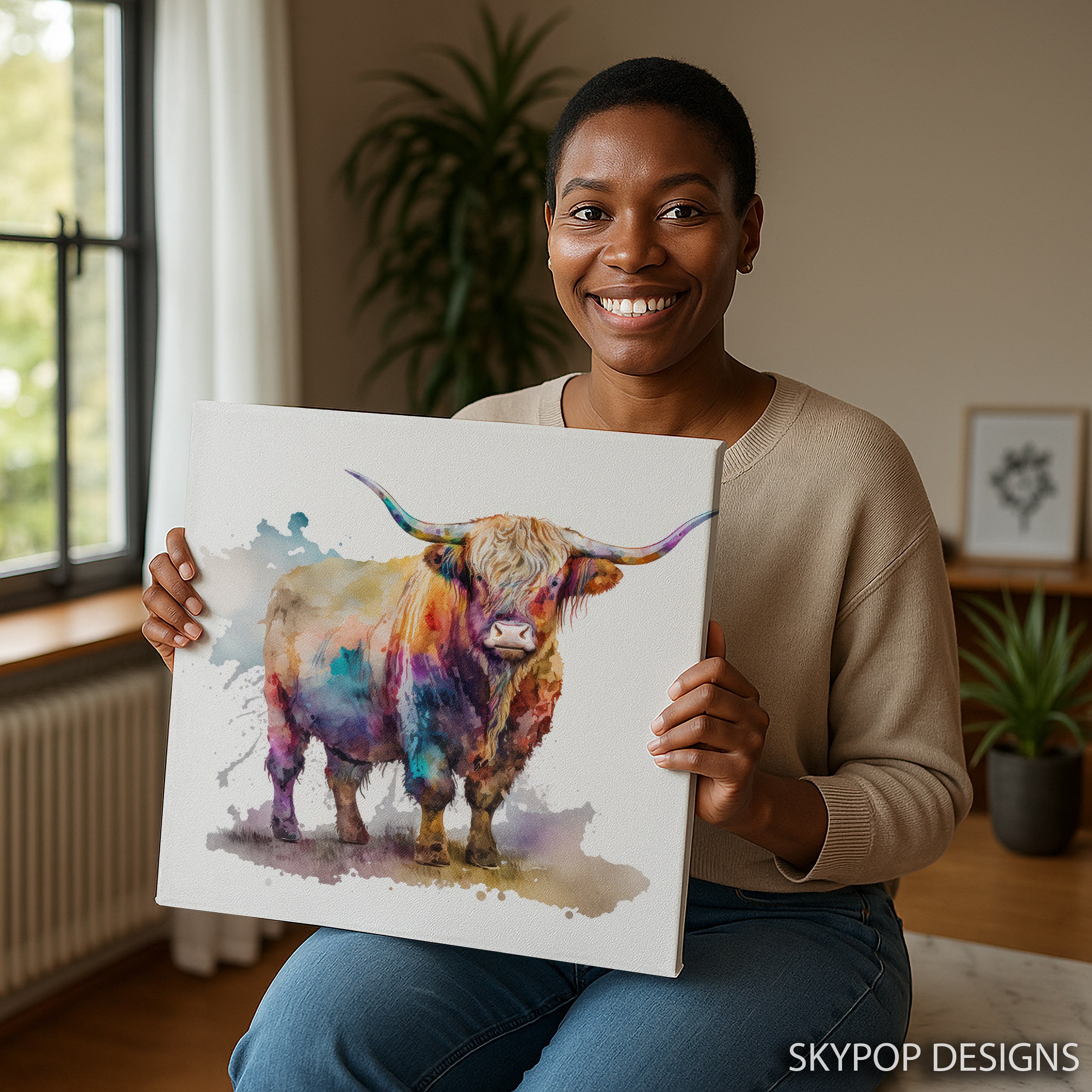 9.jpg Highland Cow Art