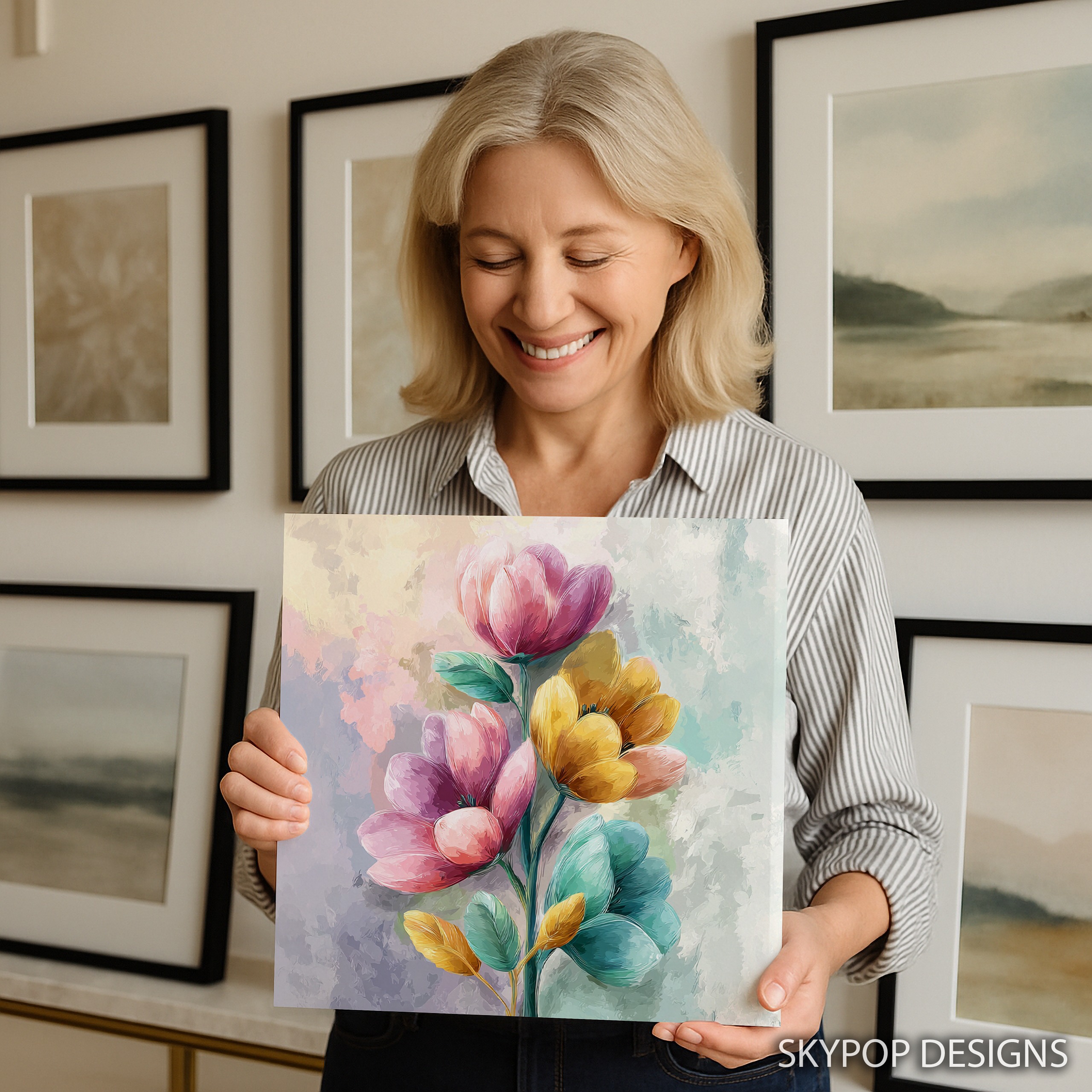 9.jpg Vibrant Tulip Bloom Art