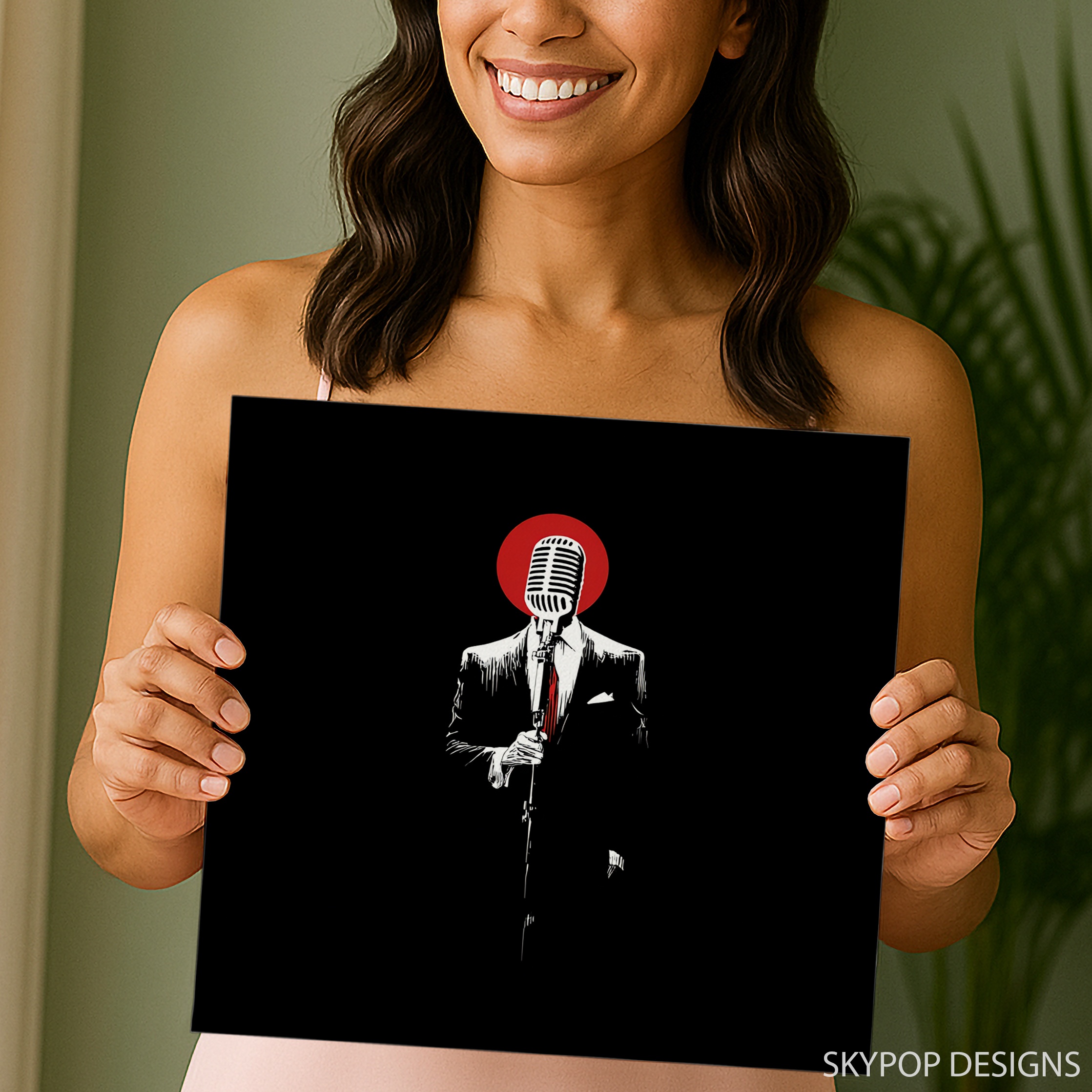 9.jpg Microphone Silhouette Art