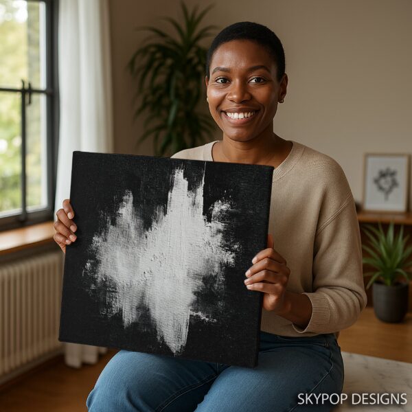 Monochrome Burst Art