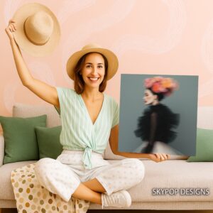 Floral Fashion Portrait Art
