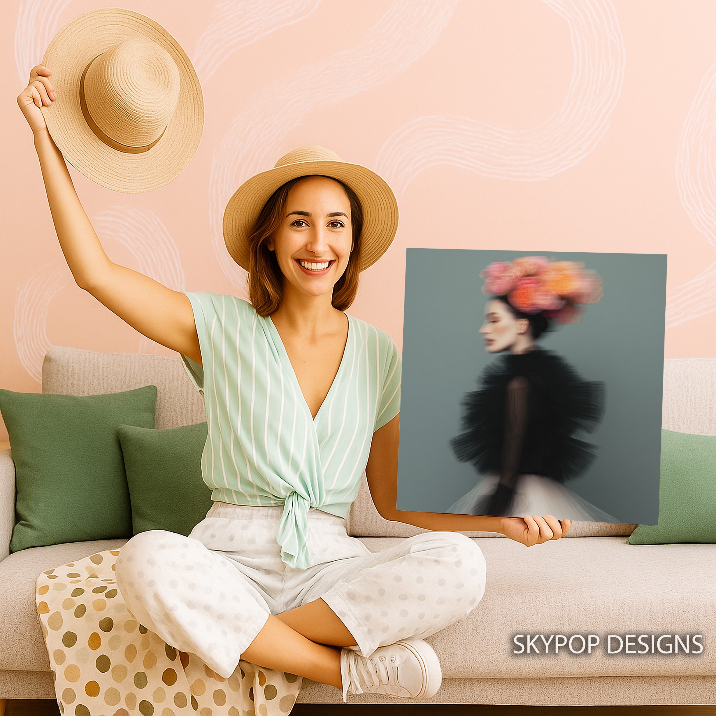 9.jpg Floral Fashion Portrait Art