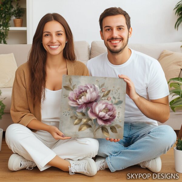 Pink Peony Bloom Art