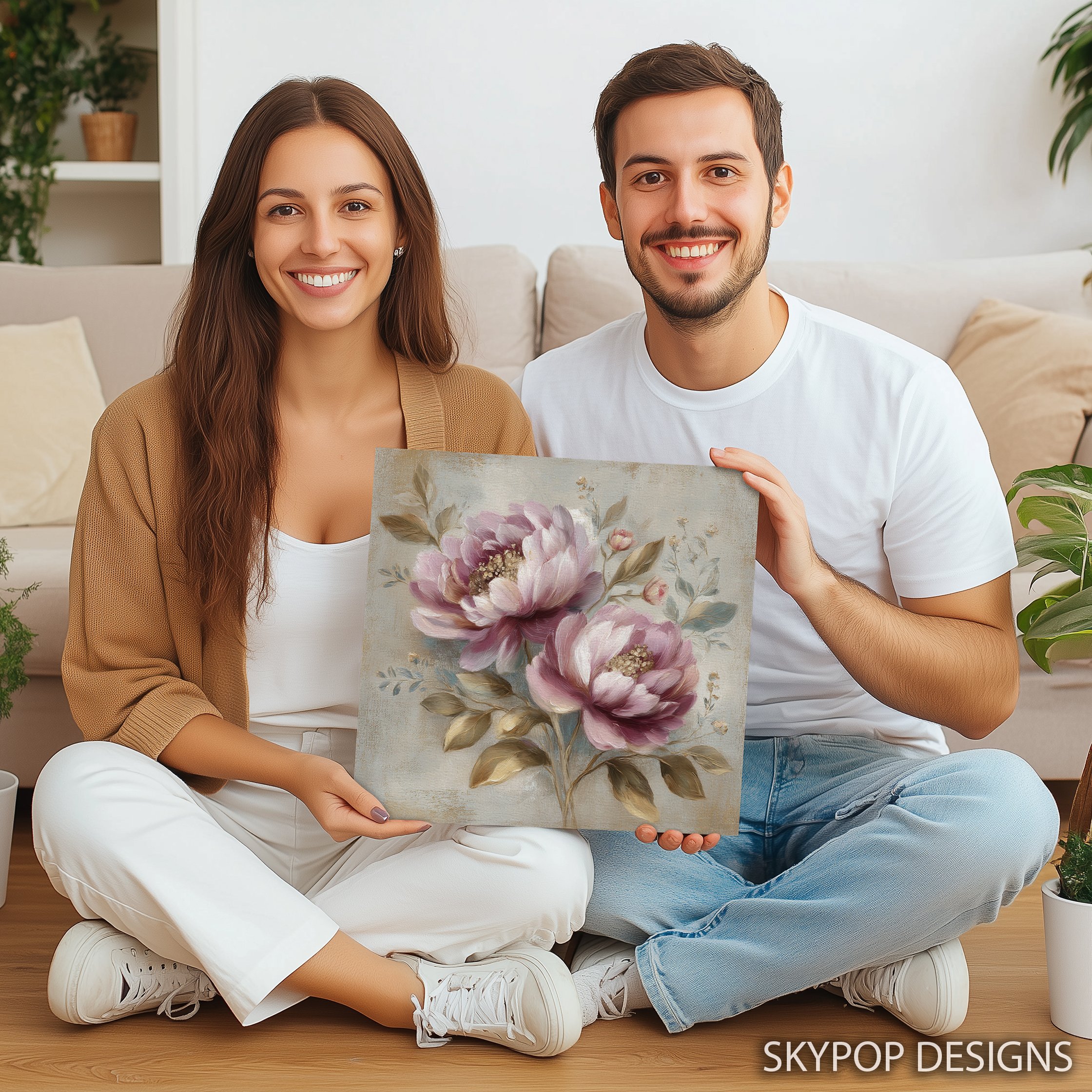9.jpg Pink Peony Bloom Art