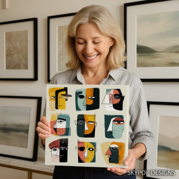Geometric Faces Art