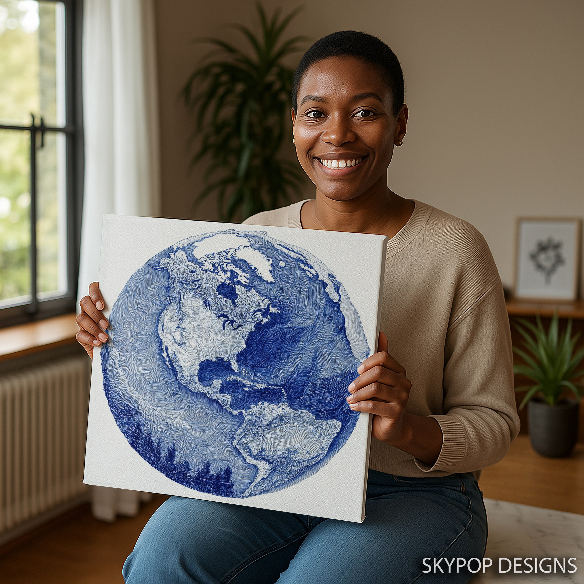 9.jpg Blue Globe Art