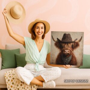 Highland Cow Art