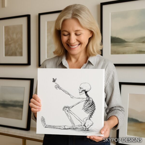Skeleton Butterfly Art