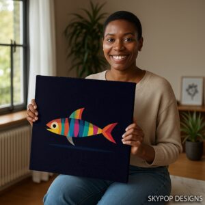 Rainbow Fish Art