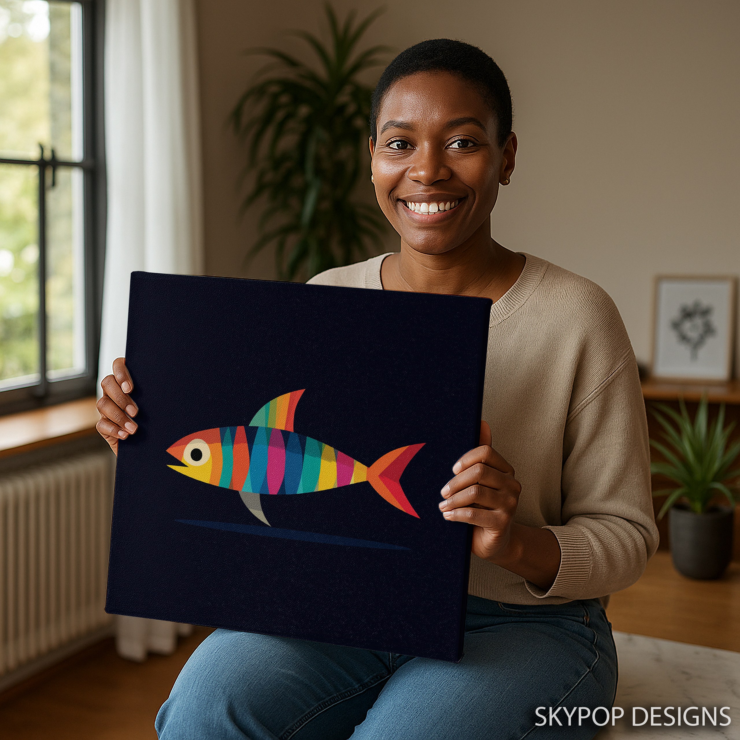 9.jpg Rainbow Fish Art