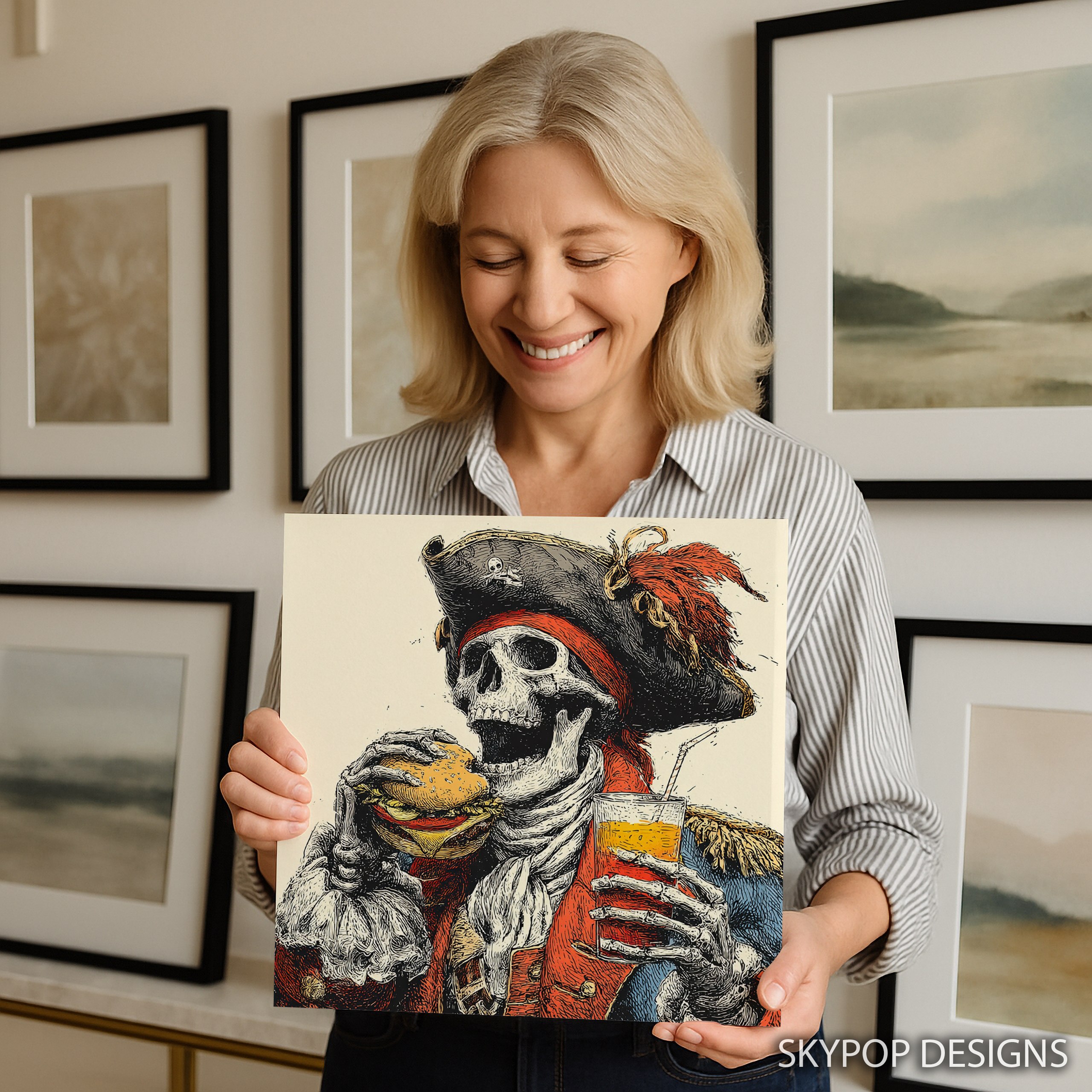 9.jpg Pirate Skeleton Art
