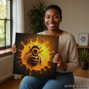 Bee Honeycomb Art