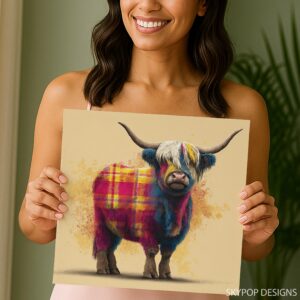Highland Cow Art