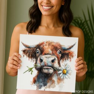 Highland Cow Art