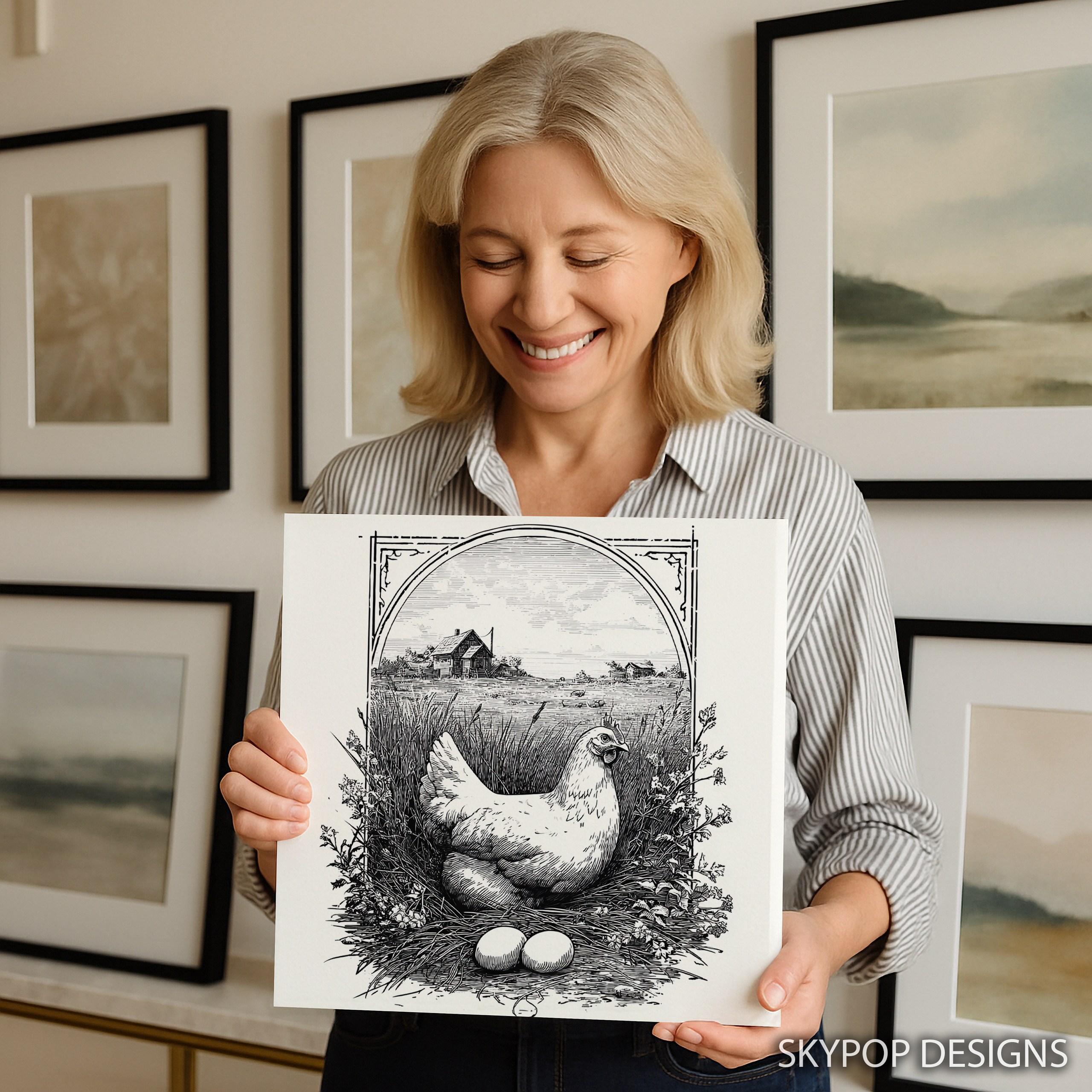9.jpg Chicken Art