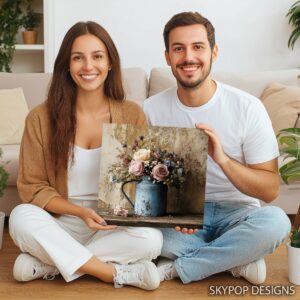 Rustic Floral Arrangement Art