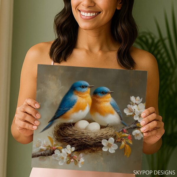 Bluebird Nest Art