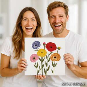 Colorful Ranunculus Bouquet