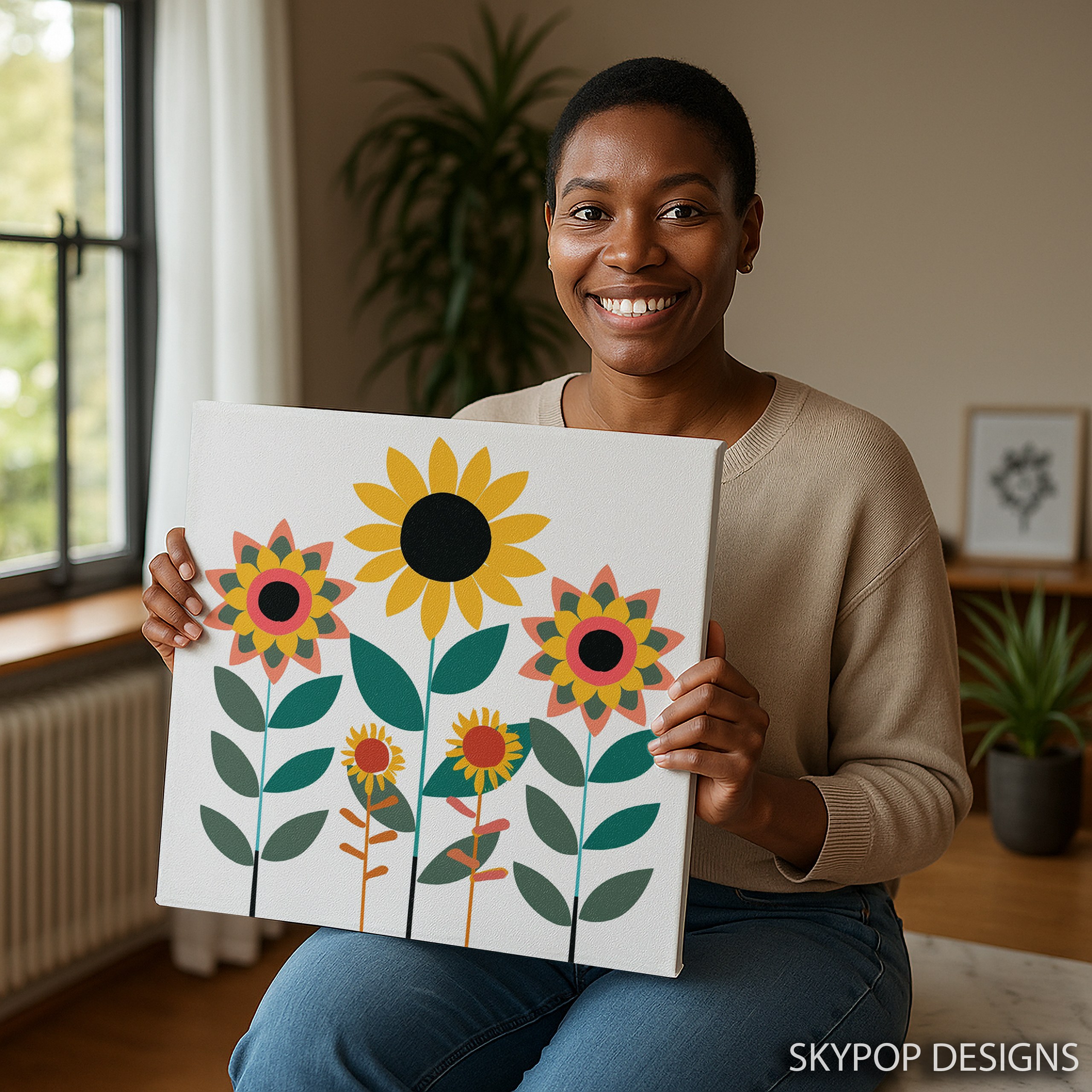 9.jpg Cheerful Sunflower Garden Art