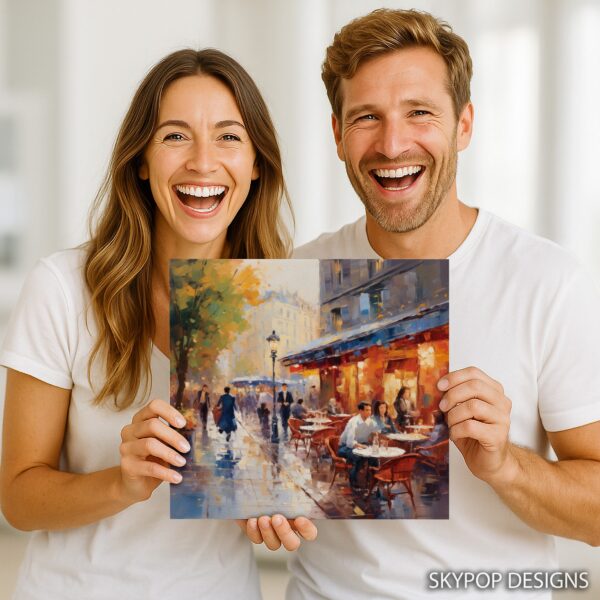 Parisian Cafe Scene Art