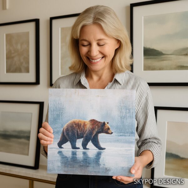 Bear Winter Walk Art