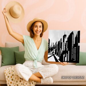 Cityscape Silhouette Art
