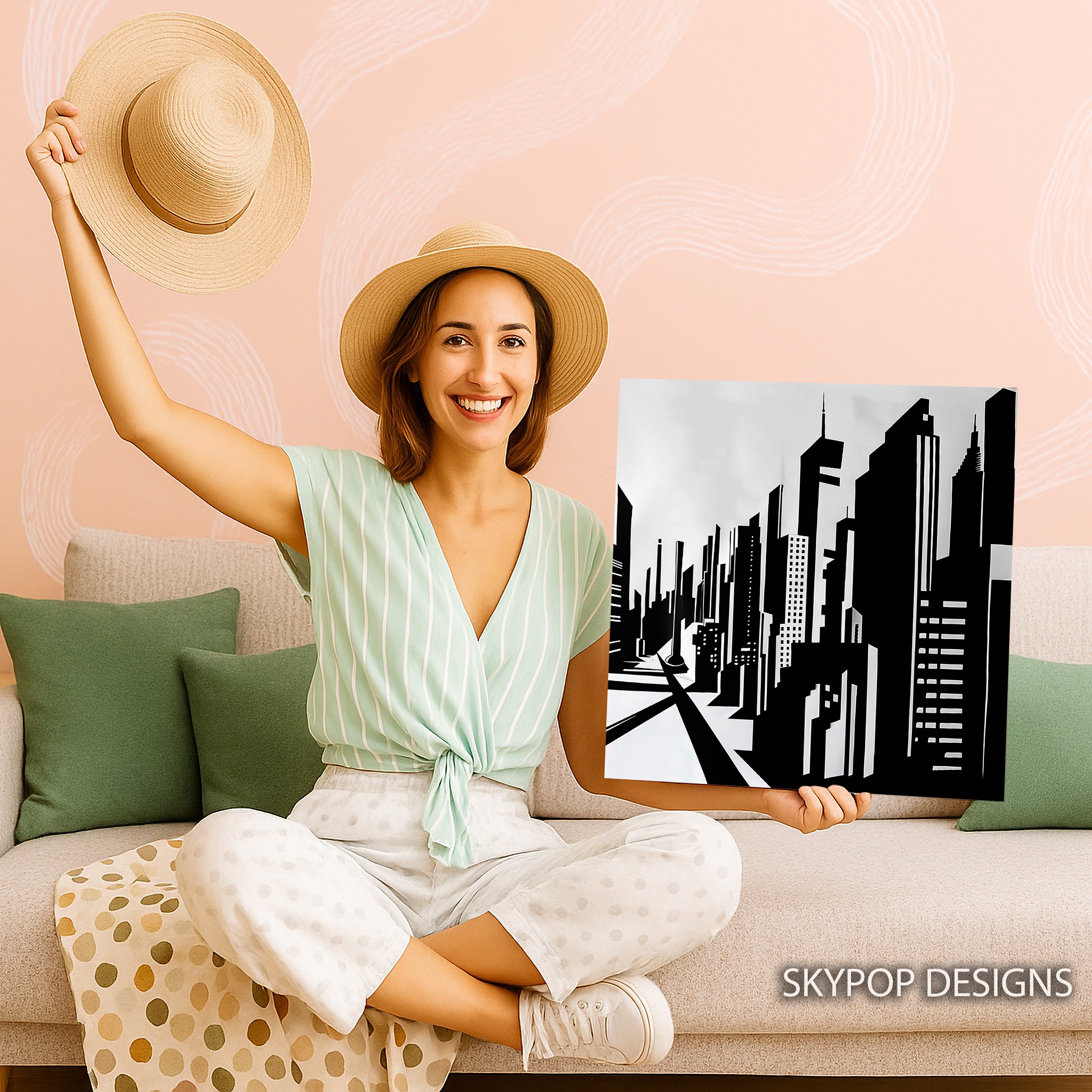 9.jpg Cityscape Silhouette Art