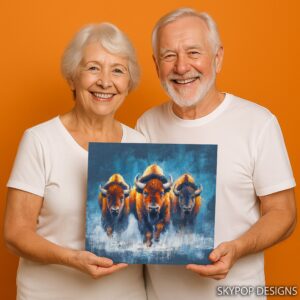 Bison Herd Art
