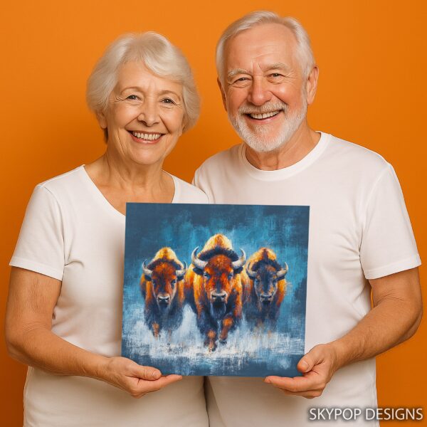 Bison Herd Art