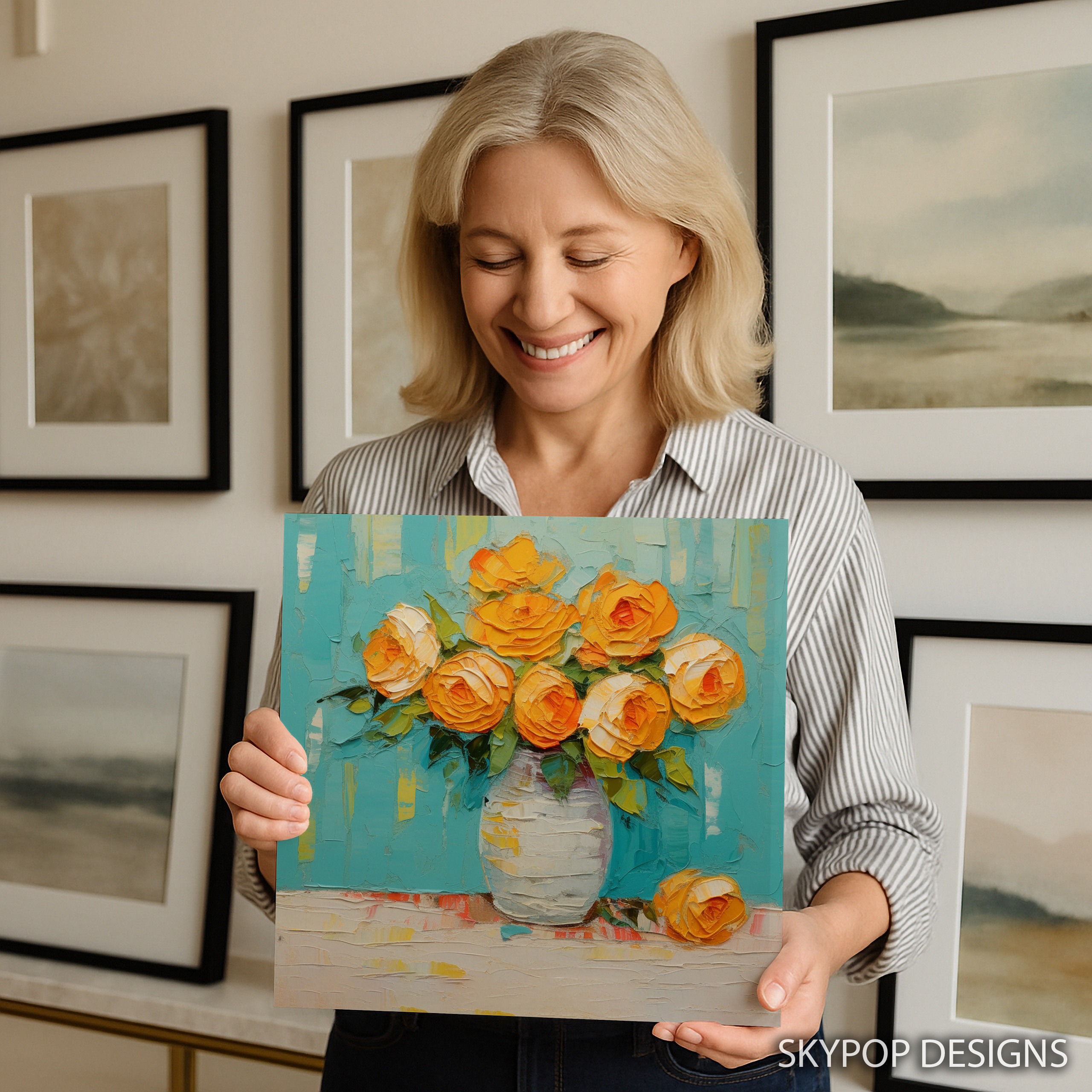 9.jpg Yellow Roses Art