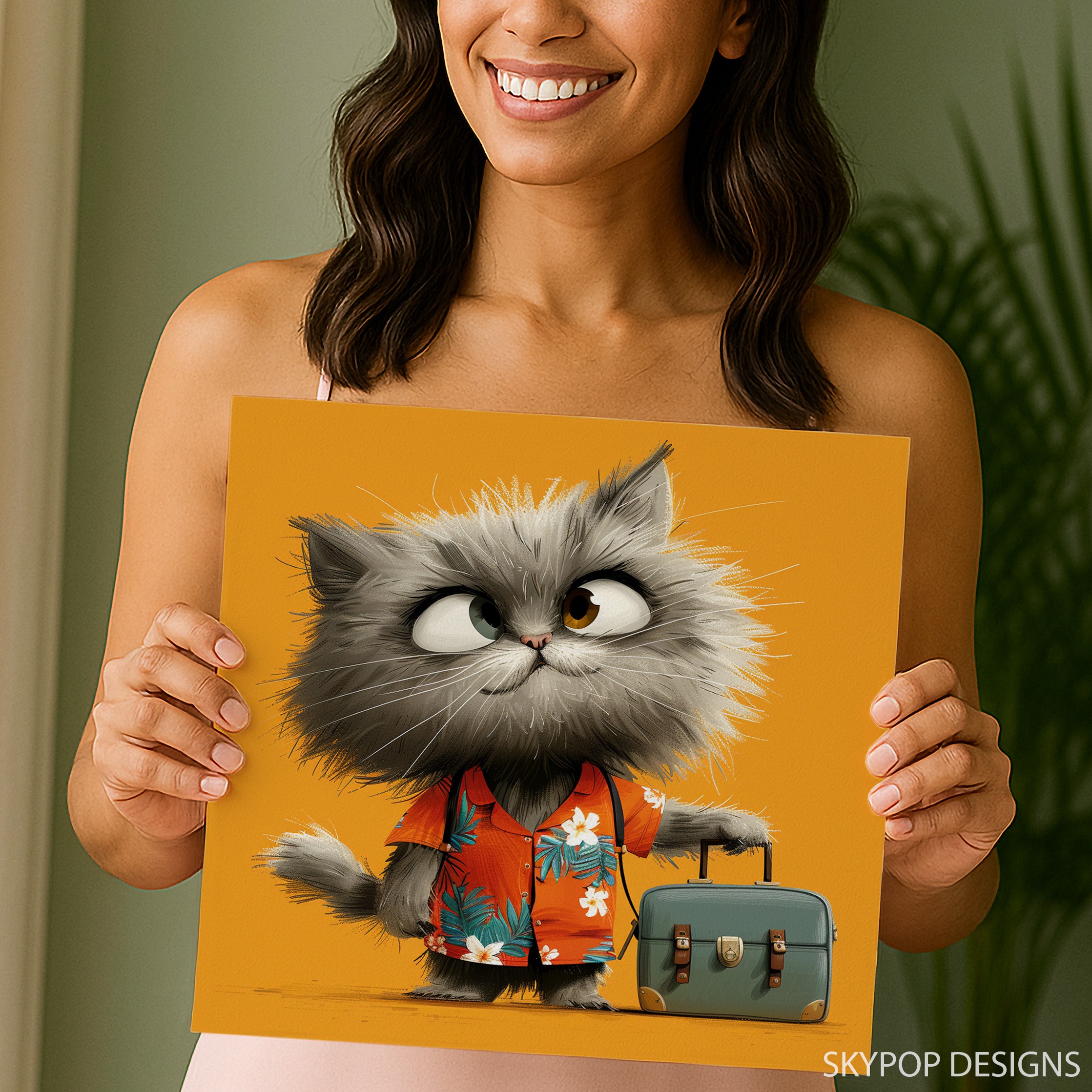 9.jpg Cat Vacation Art
