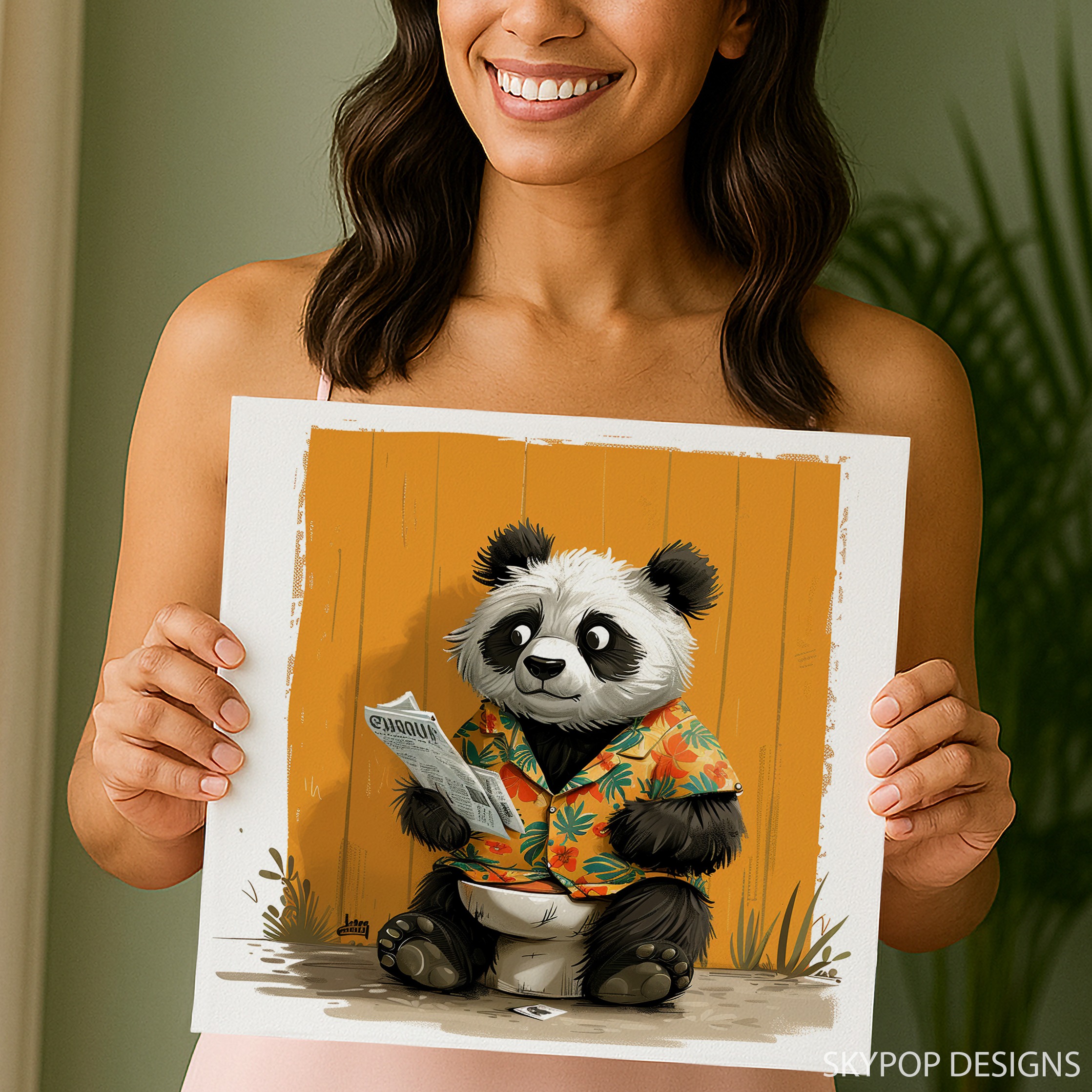 9.jpg Panda Newspaper Art