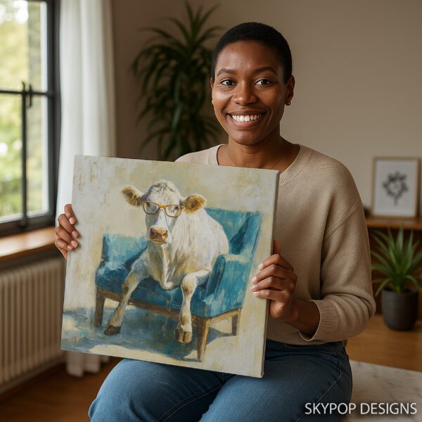 Cow Glasses Art