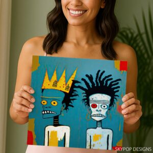 Basquiat Inspired Figures Art